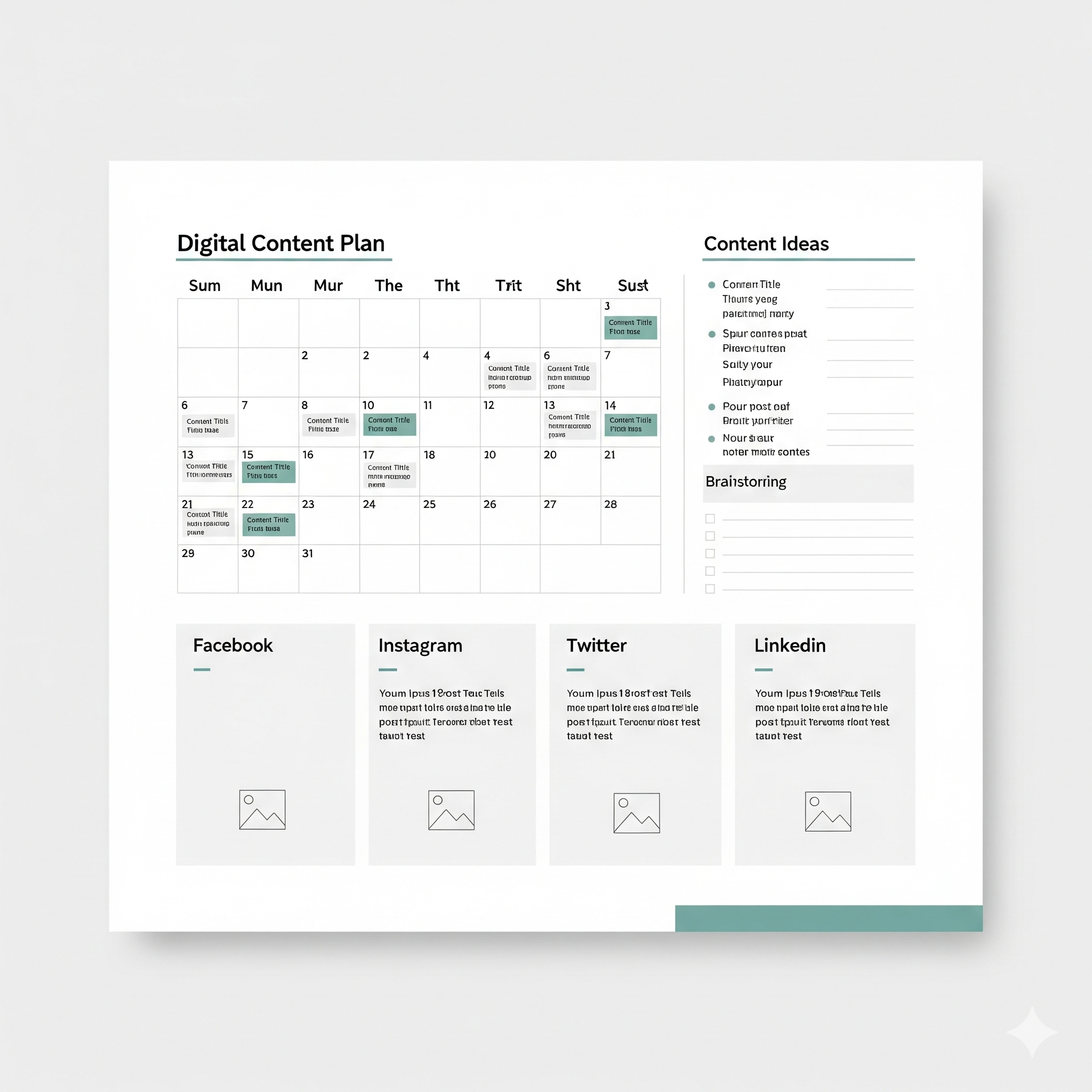 Content Plan Template